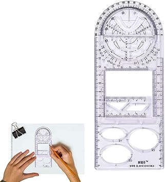 Amazon Co Jp 数学描画定規 黄金分割 角度二等分線 垂直線のテンプレート図面測定定規 学生 教師 芸術家のためのドラフトルーラーギフトの測定 Generic Diy 工具 ガーデン