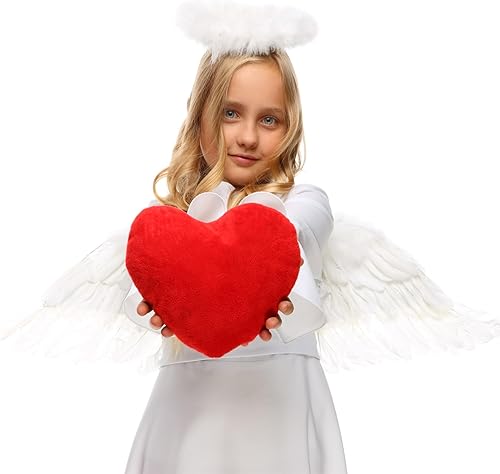 Vista 6 de Angel Wings and Halo for Kids Halloween Costume