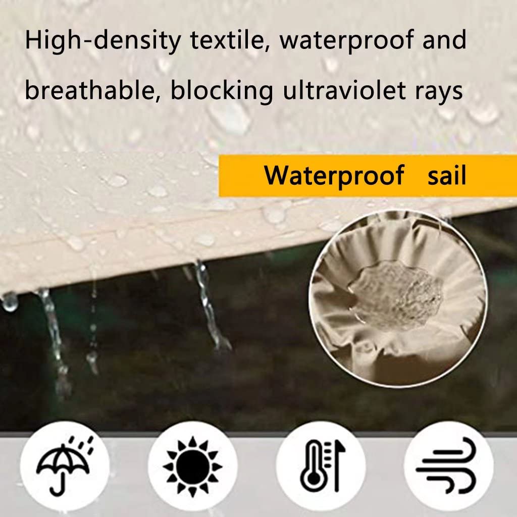 Amazon.de: Sonnensegel Obi quadratisch 4x6.5m Sonnenschutz Wasserdicht  Sonnenschutzblende Atmungsaktiv Fr Terrasse mit Befestigung, Schwarz