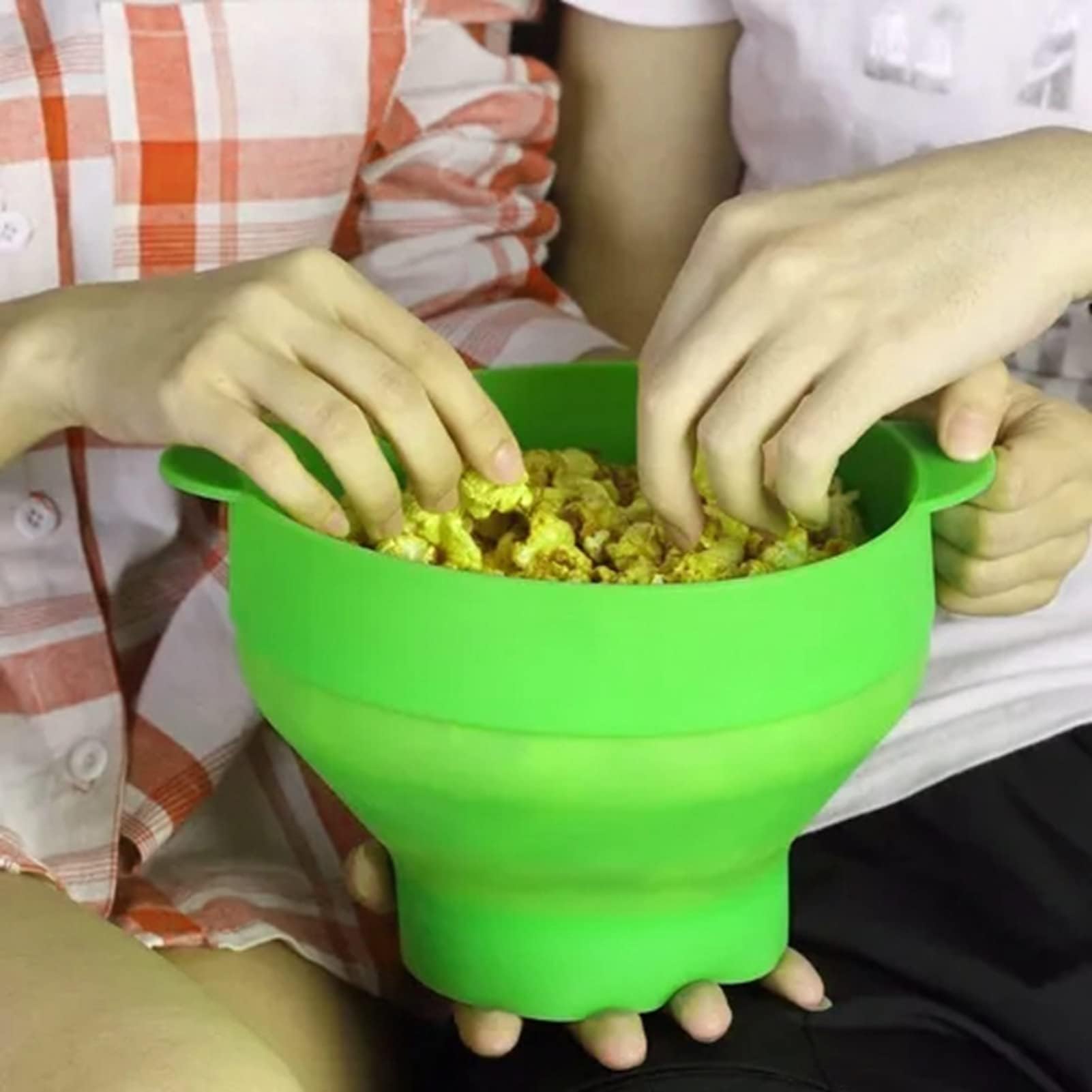 Atyhao Popcorn en Silicone pour Ondes, Portable, Pliable, Facile à Utiliser, Facile à Nettoyer et Facile à Ranger.