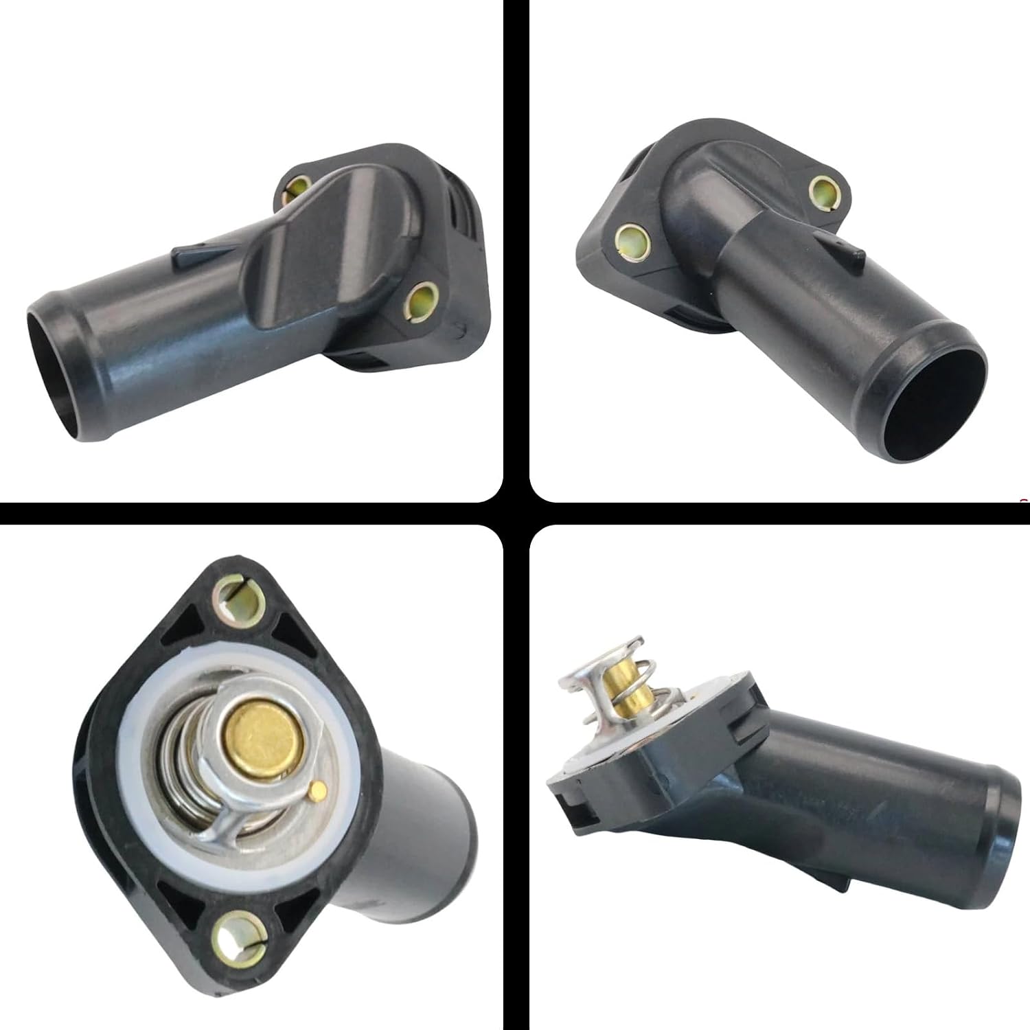 Engine Coolant Thermostat Housing Assembly Compatible with 2007-2011 Jeep Wrangler JK with V6 3.8L Thermostat and Housing Replace 4666149AA 85357 902-3038 CO34826 CH5357