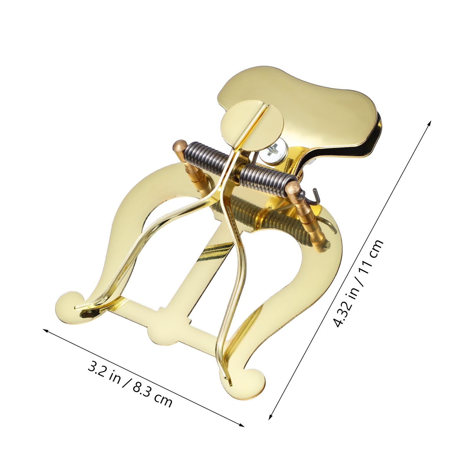 FAVOMOTO Trombone Lyre Sheet Music Holder, Adjustable Marching Clamp-On Lyre Lightweight Marching Lyre Replacement Saxophone Marching Lyre Instrument Accessories Music Flip for Marching Band