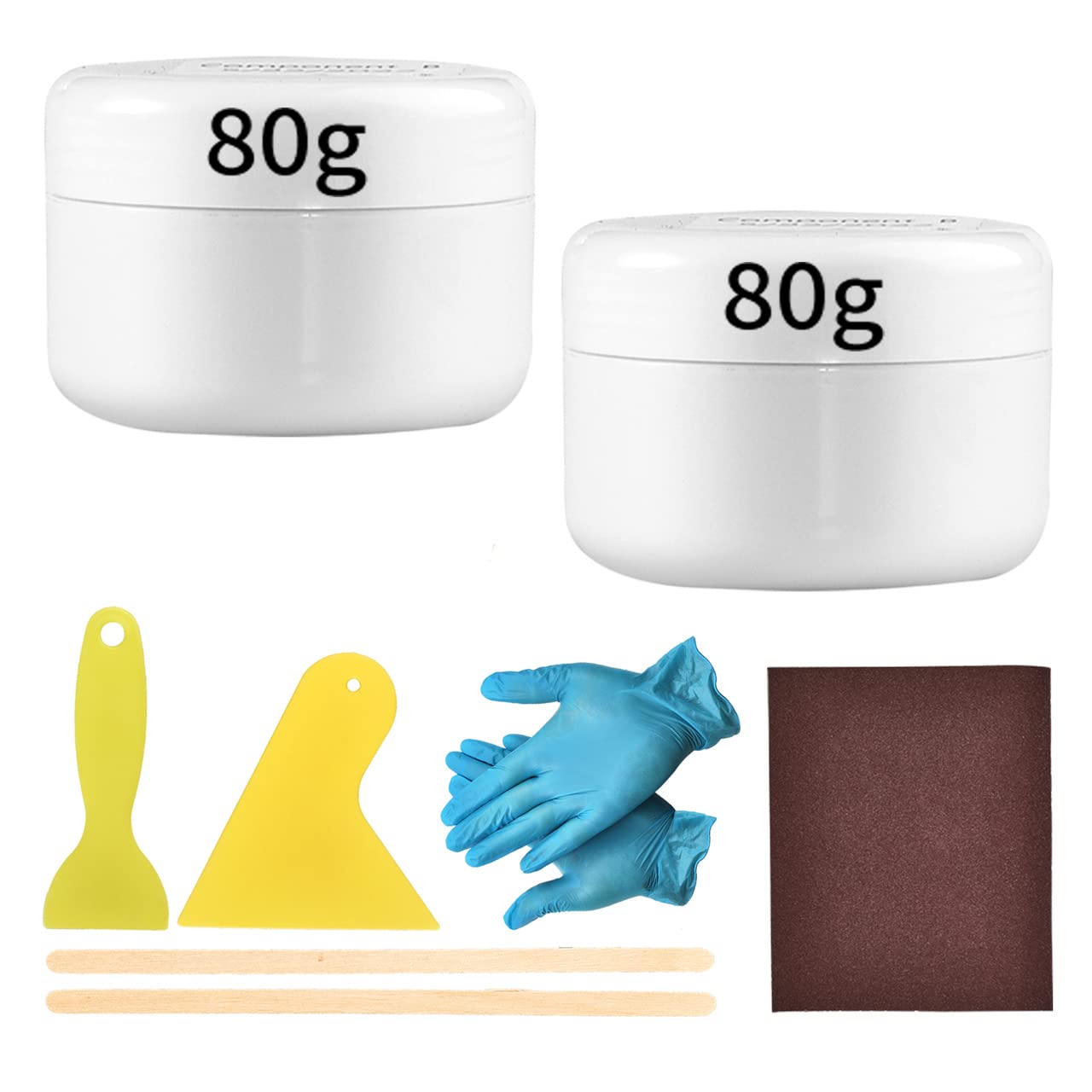 Buy LUNEKUCK Shower Tray Repair Kit 160g Bath Repair Kit Ceramic Sink