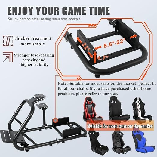Simulador de Manejo Supllueer Racing Wheel Stand-54 miniatura 7