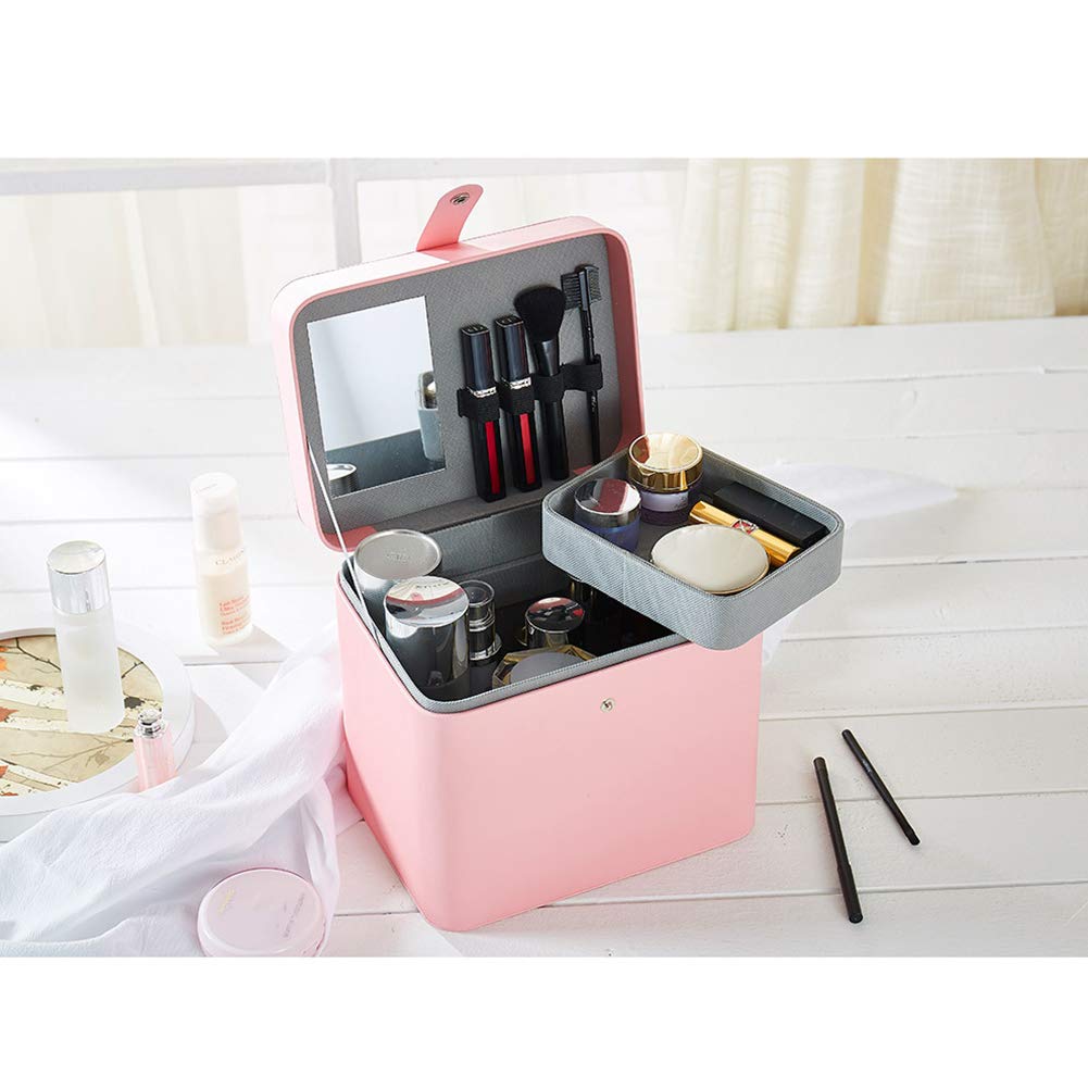 Dauerhaft Kosmetiktasche Portable Reise Make Up Tasche, Make-up Pinsel Organizer Tasche mit Reißverschluss wasserdicht große Kulturbeutel für Frauen & Männer Room