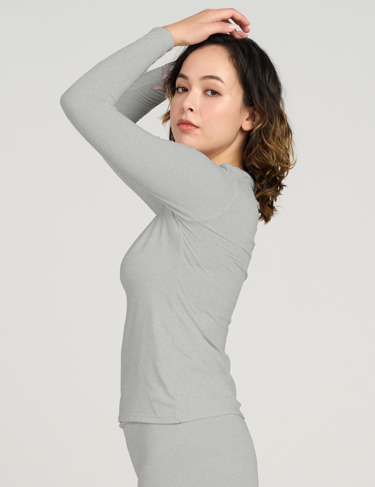 LAPASA Pacco da 2 o 1 Maglia Termica Donna Manica Lunga Fodera in Micro Pile - Pigiama Abbigliamento Intimo Canottiera Calda Elegante Elastica Traspirante Sportiva L15/L39/L42