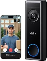 Vista 2 de eufy Security Timbre de video inalámbrico S220 Add-on con resolución 2K, fácil autoinstalación, seguridad mejorada del hogar, rentable, compatible