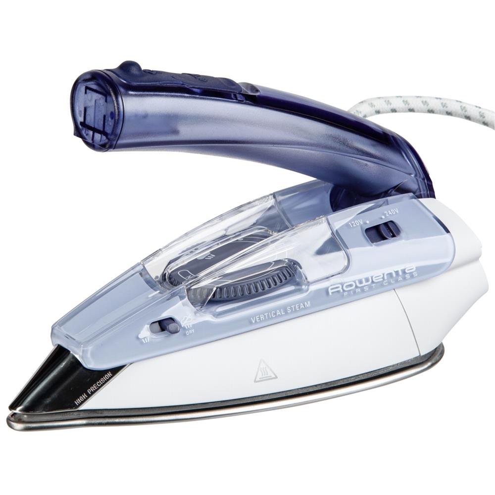 Rowenta First Class DA 1510 - Reisedampfbügeleisen - INOX 200 Microsteam Grundplatte - 1000 W - Hellblau