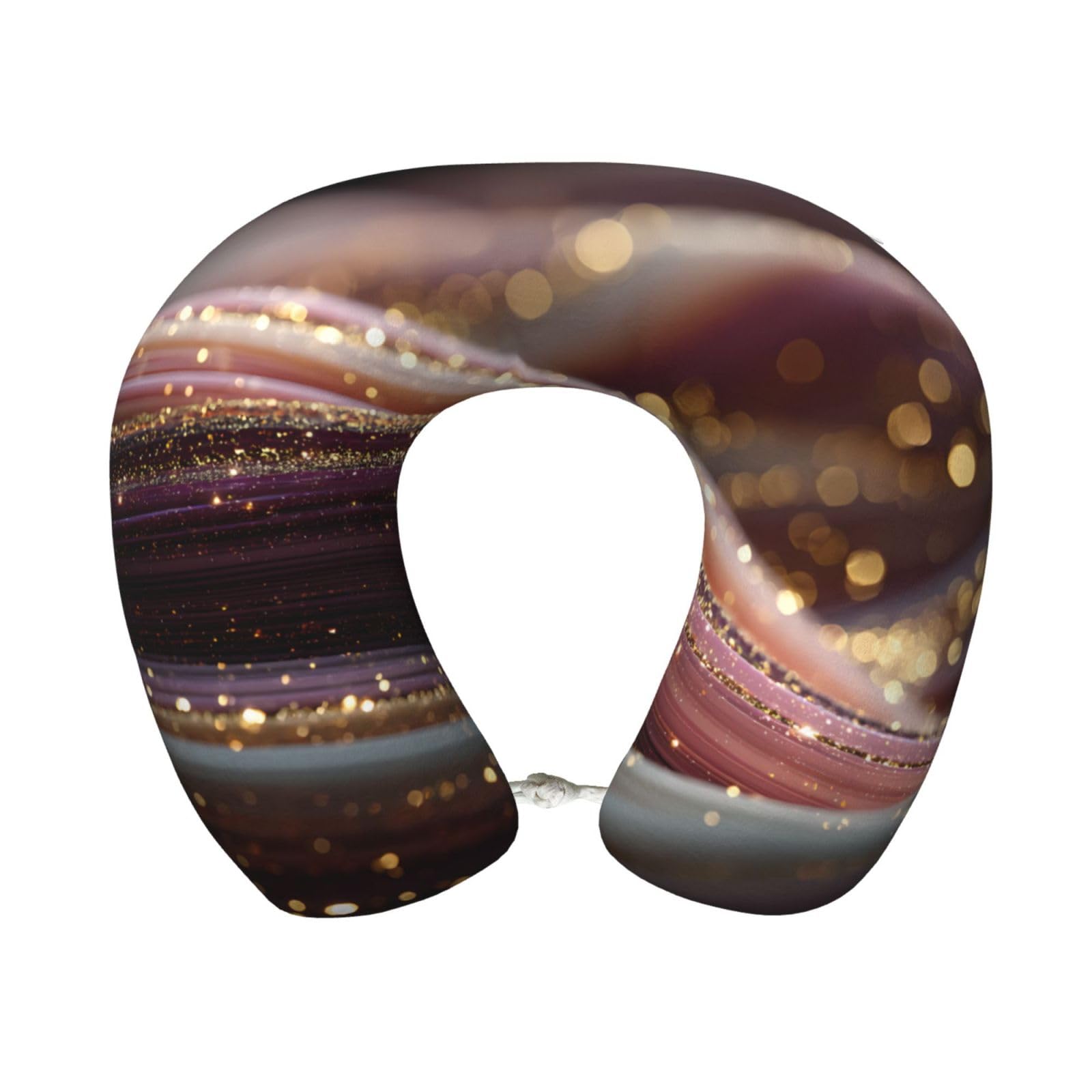 BOAIHH Bright Purple Memory Foam Travel Pillow for Soft Comfort Fits Snugly for Naps Office, and Airplane Use