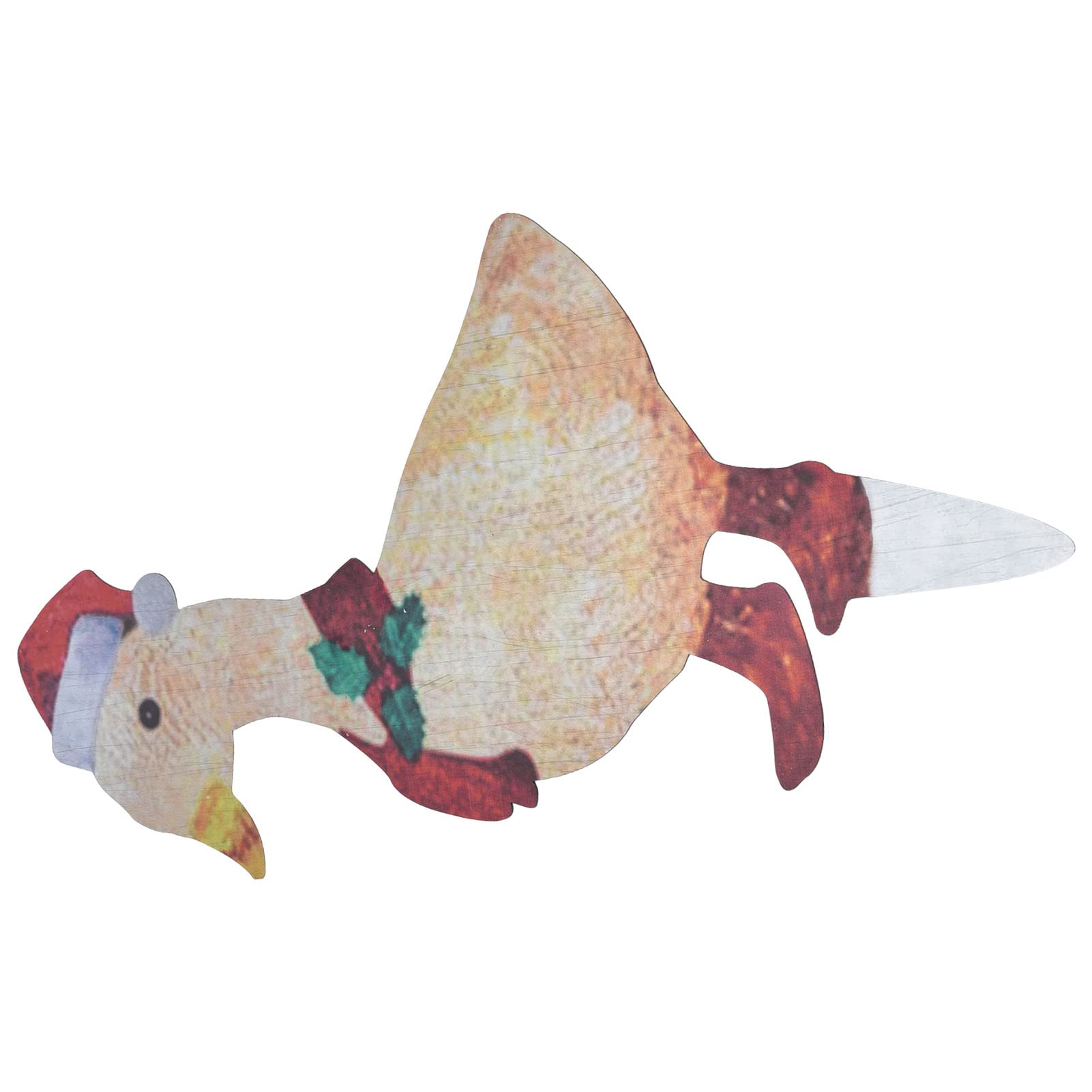Canard Lumineux LED en Fer Traité Piquet Jardin 9,8 X 15,7 Pouces Étanche