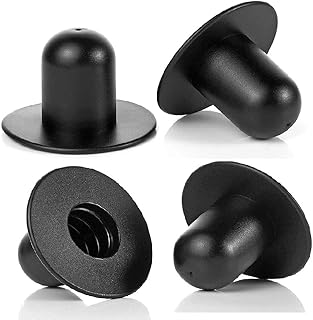 Kayan 4 Pack Swimming Pool Wall Plugs Replacement Parts - Above Ground Swimming Pool Filter Pump Strainer Hole Plug Stopper Compatible with Intex & Bestway (Black)