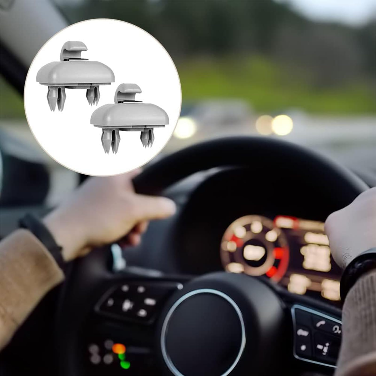 Clip Pour Visière De Voiture 2 Pièces Crochet Pare-Soleil Intérieur