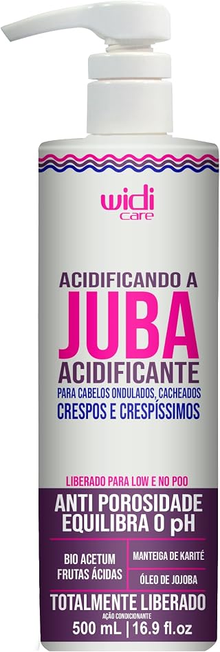 Widi Care Creme Acidificante Acidificando a Juba 500ml | Anti porosidade, equilibra o pH