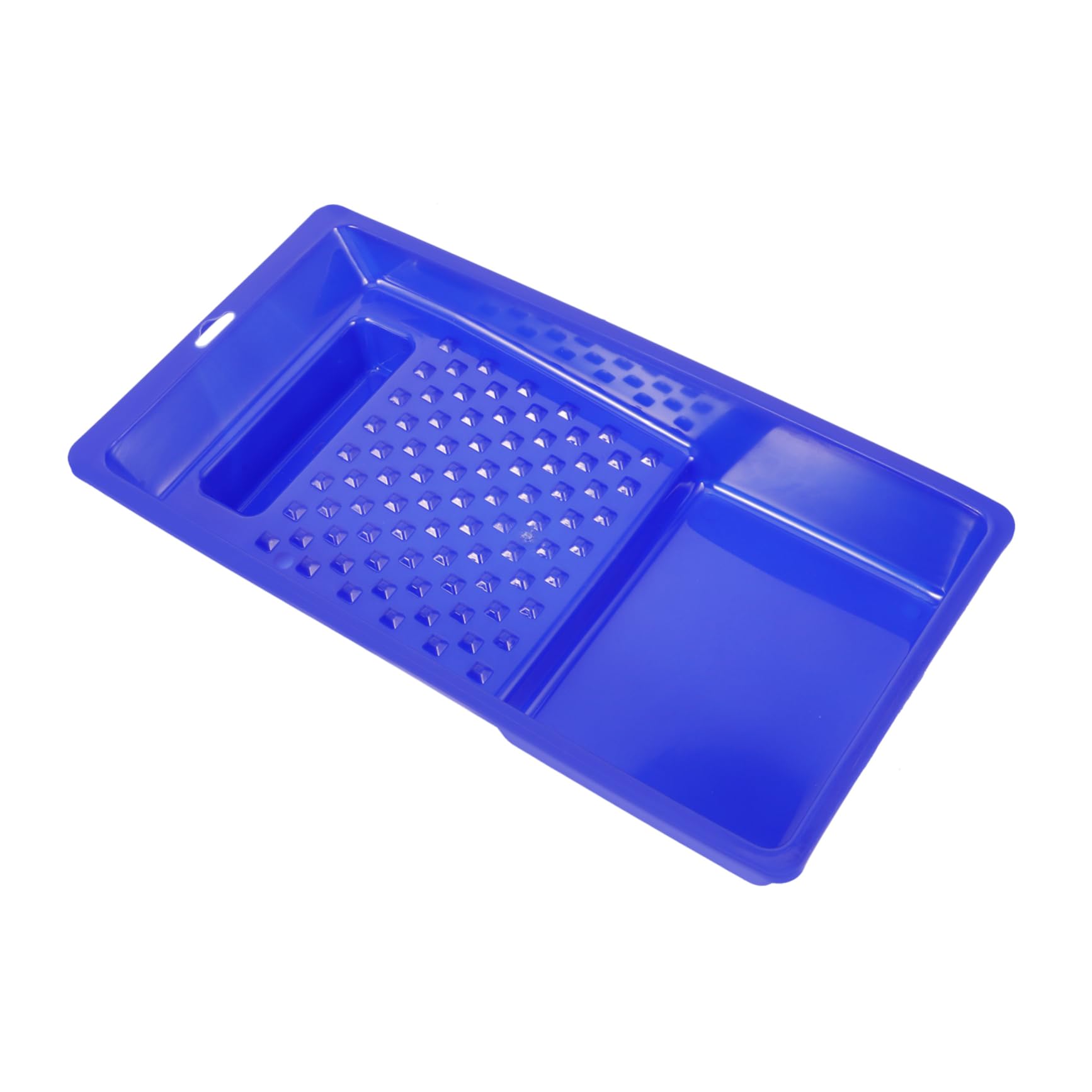 5 Stück Kunststoff Farbwanne für Malerarbeiten Maler Tray mit Ergonomischem Griff Leicht zu Reinigen für Wandfarben Version Blau