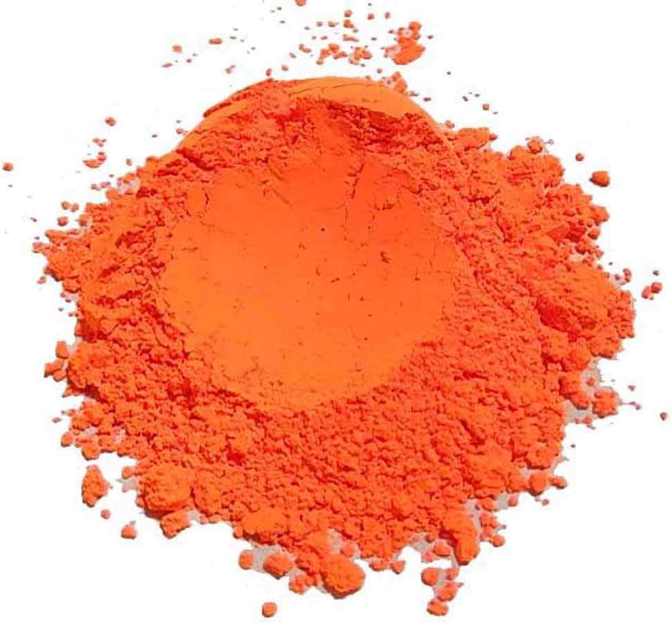 Holi powder concentrate for 2 kg holi neon UV powder pigment, blacklight pigment for paints,plastics, neon projects (Orange UV)