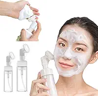 Frasco Espumador Pump Limpeza de Pele Facial Escova Silicone Skin Care Espumador para Sabonete Facial ou Agua Micelar (6)