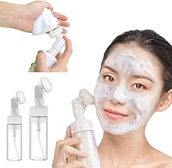 Frasco Espumador Pump Limpeza de Pele Facial Escova Silicone Skin Care Espumador para Sabonete Facial ou Agua Micelar (6)