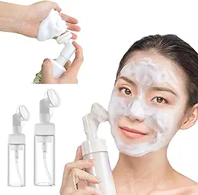 Frasco Espumador Pump Limpeza de Pele Facial Escova Silicone Skin Care Espumador para Sabonete Facial ou Agua Micelar (6)