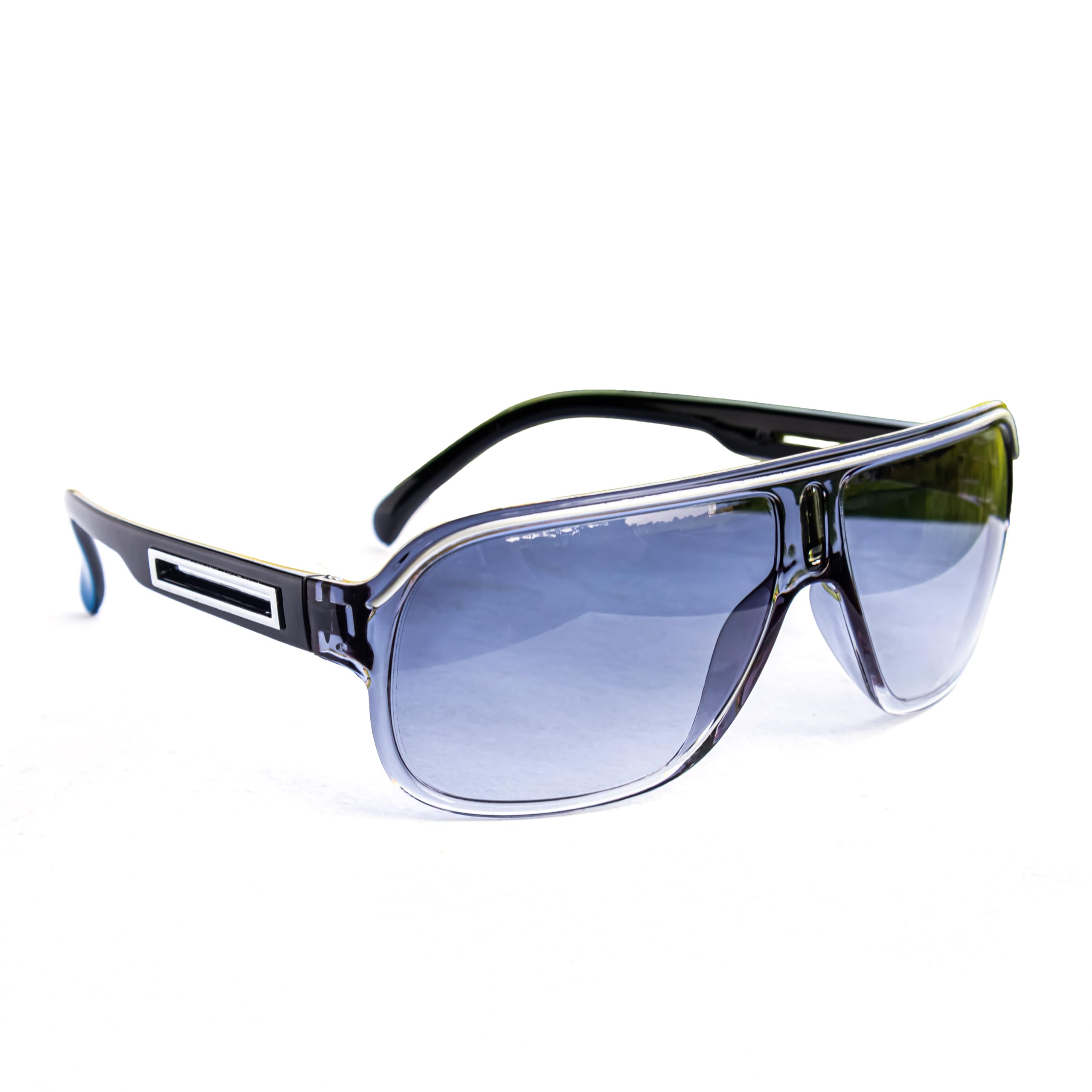 Stylish BLUE Square Sport Sunglasses for Men and Women-image-28