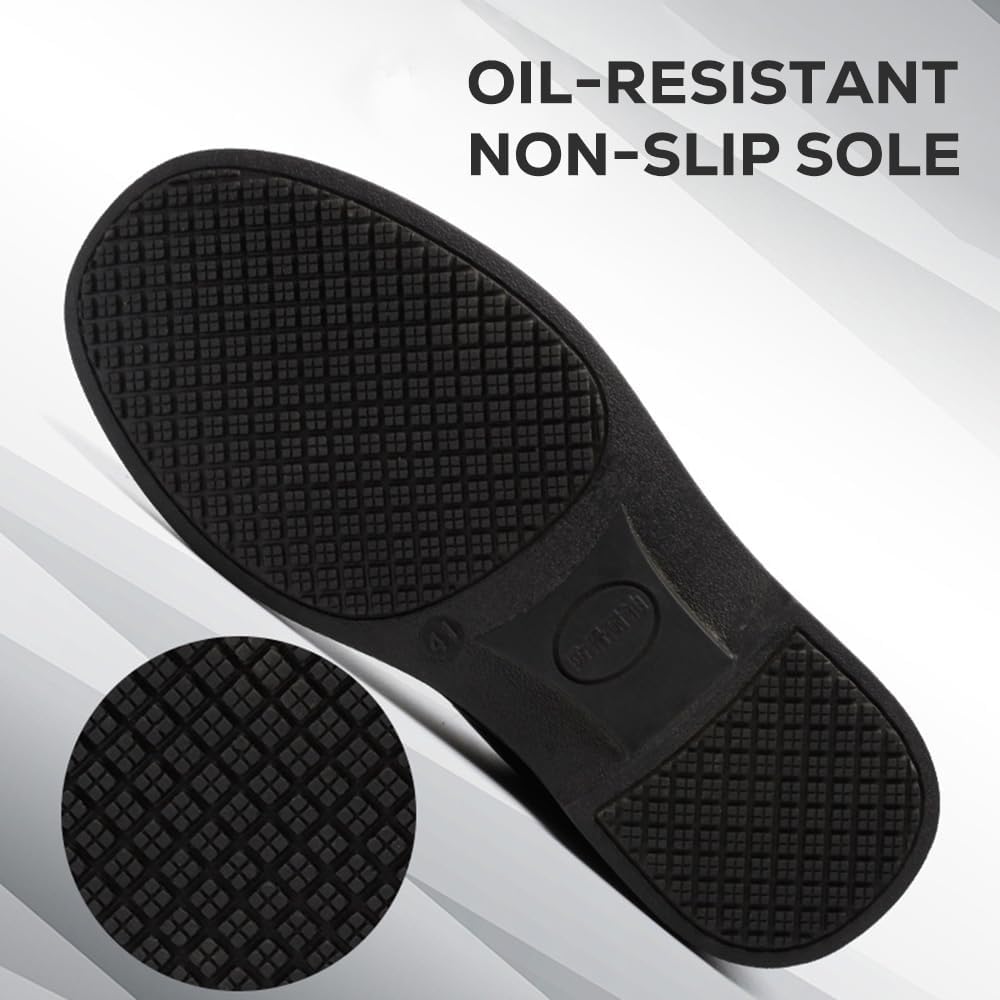 Rojeam Chef Shoes Men Lightweight Kitchen Shoes Women Work Shoes Waterproof Garden Hospital Restaurant Food Service Shoes
