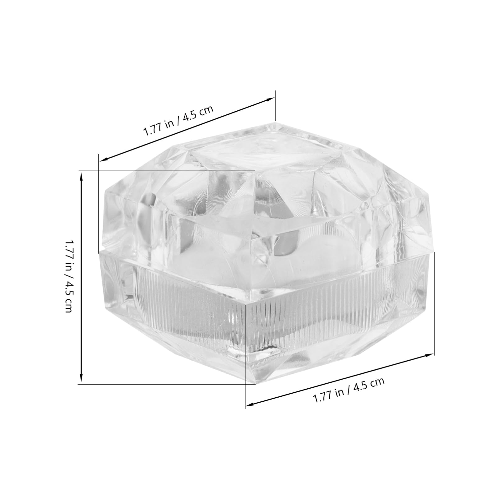 Organisateur Boîte À Bijoux 10 Pièces Compacte En Acrylique Transparente Pour Bagues Boucles D'Oreilles Et Petits Bijoux Rangement Portable Idéal Maison Et Voyage