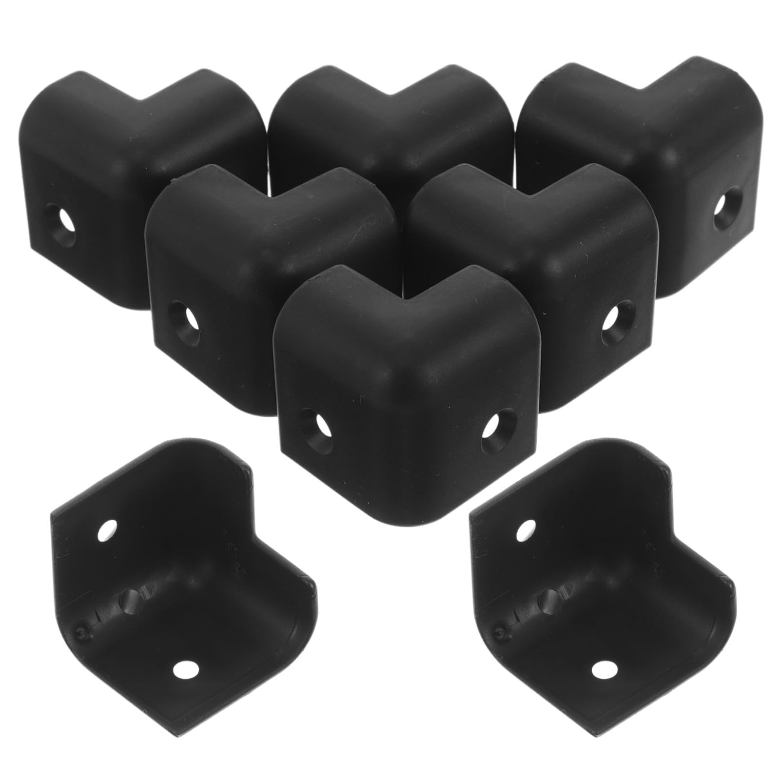 SUPVOX 8pcs Speaker Cabinet Corners Protector: Plastic Speaker Corner - Stackable Guard Wrap Angle Case Protection for Stage Amplifier Subwoofer Box