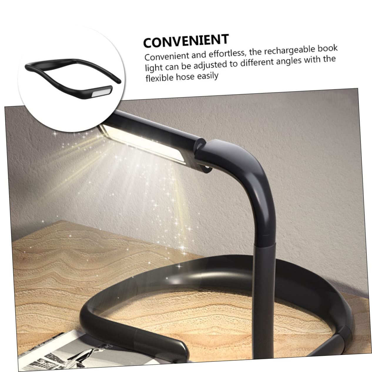 Alipis Lampe de Lecture LED Rechargeable Cou, Éclairage Uniforme et Protégé Yeux Bras Flexible, 3 Couleurs Réglables, Batterie 1800mah, pour Lire Lit