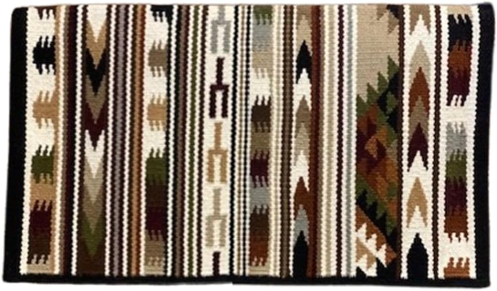 Handmade Western Ranch Saddle Blanket | Genuine New Zealand Wool Pad | Custom Equestrian Gear AM-309