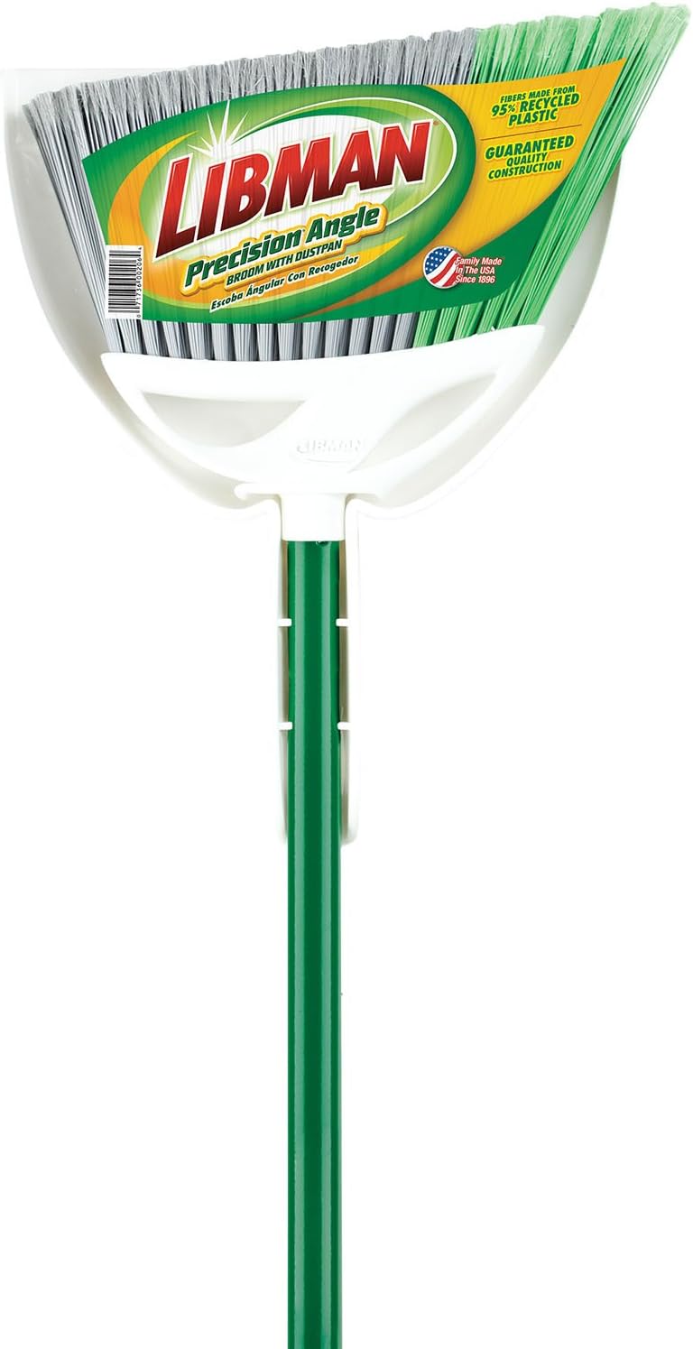 Libman 206 Precision Angle Broom with Dustpan
