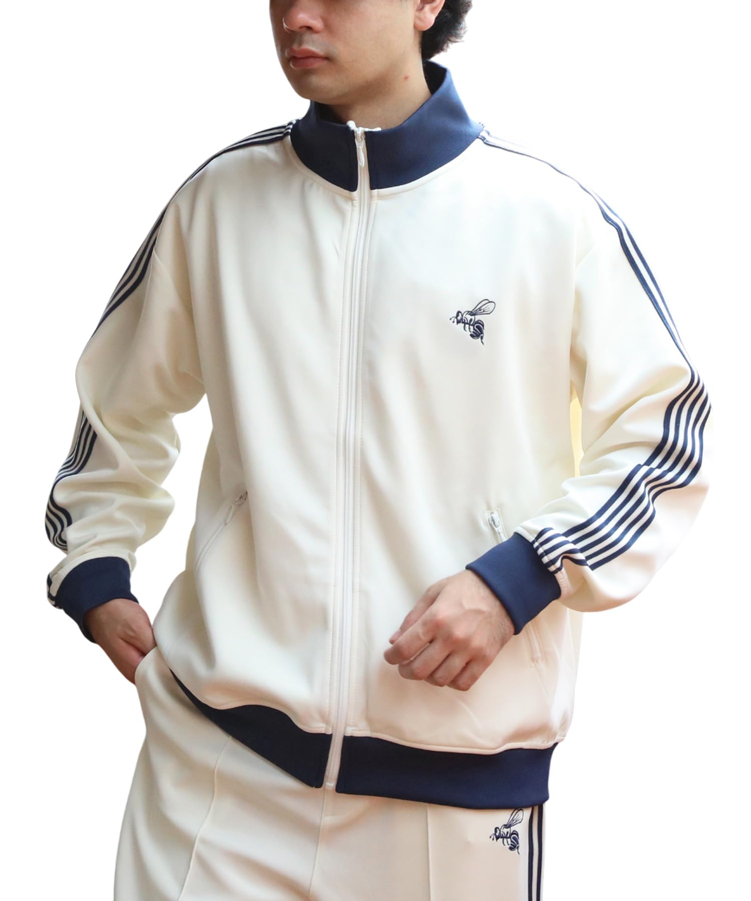 Amazon | 8(eight) (エイト) トラックジャケット メンズ リブ配色