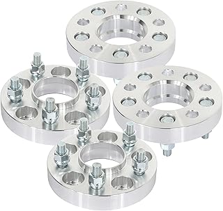 SCITOO 5x110 Wheel Spacers Adapters 1 inch 5with 12x1.25 Studs 65.1mm Wheel Adapters x110mm fit for Dart for 200 for Cherokee Wheel Spacers 4Pcs