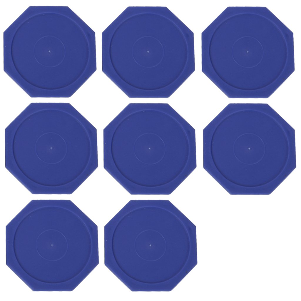 8pcs Air Hockey Arcade, Pub, Club Table Game Pucks 63mm Blue