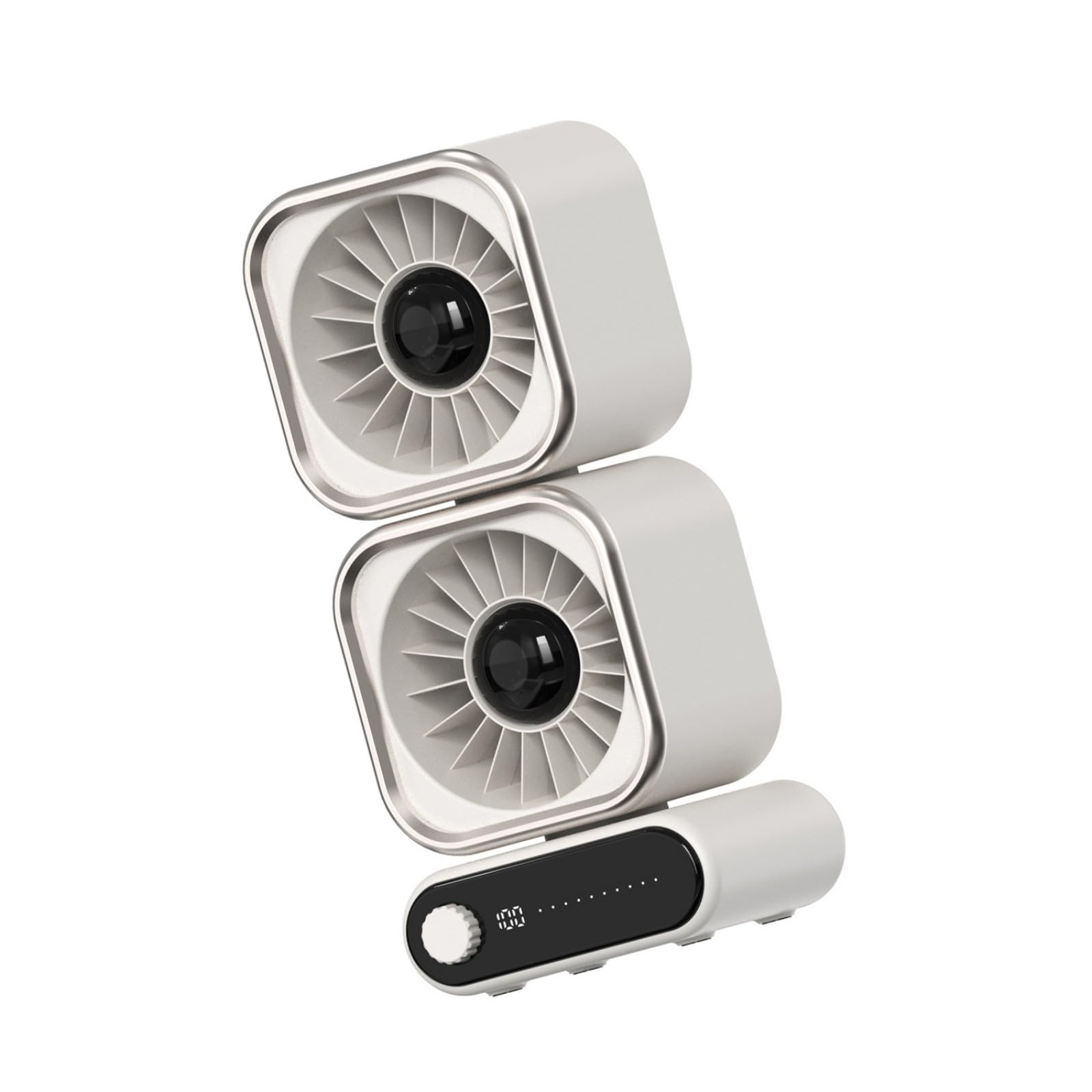 Zxfdsfdbnm Compact Two Head Desk Fan Featuring 100 Speed Settings and Digital Display for Home Dormitory Use Smart Display Circulating Fan
