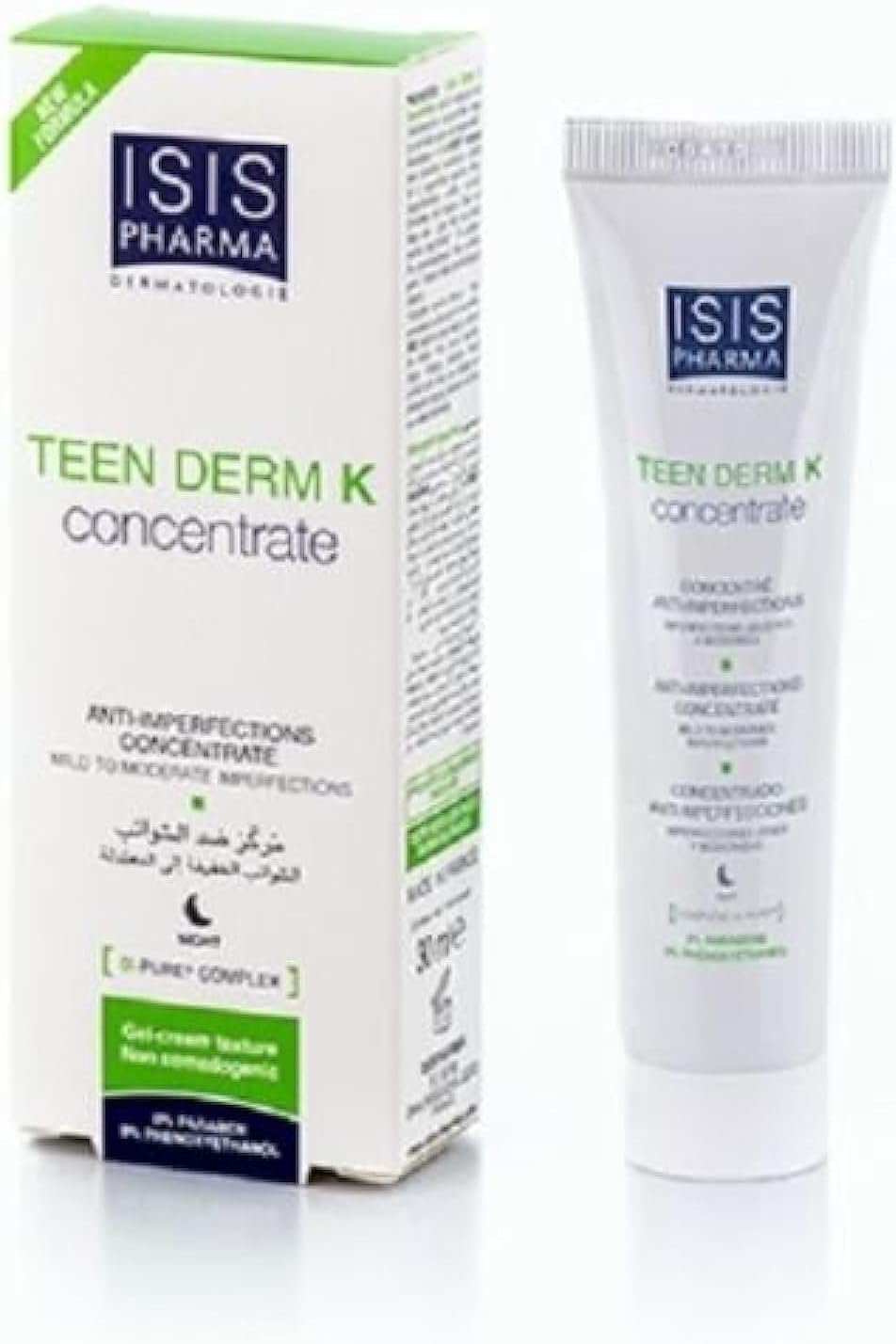 ISIS pharma TEEN DERM K Night Care Anti-imperfections concentrate 30ml WE GOOD SKIN