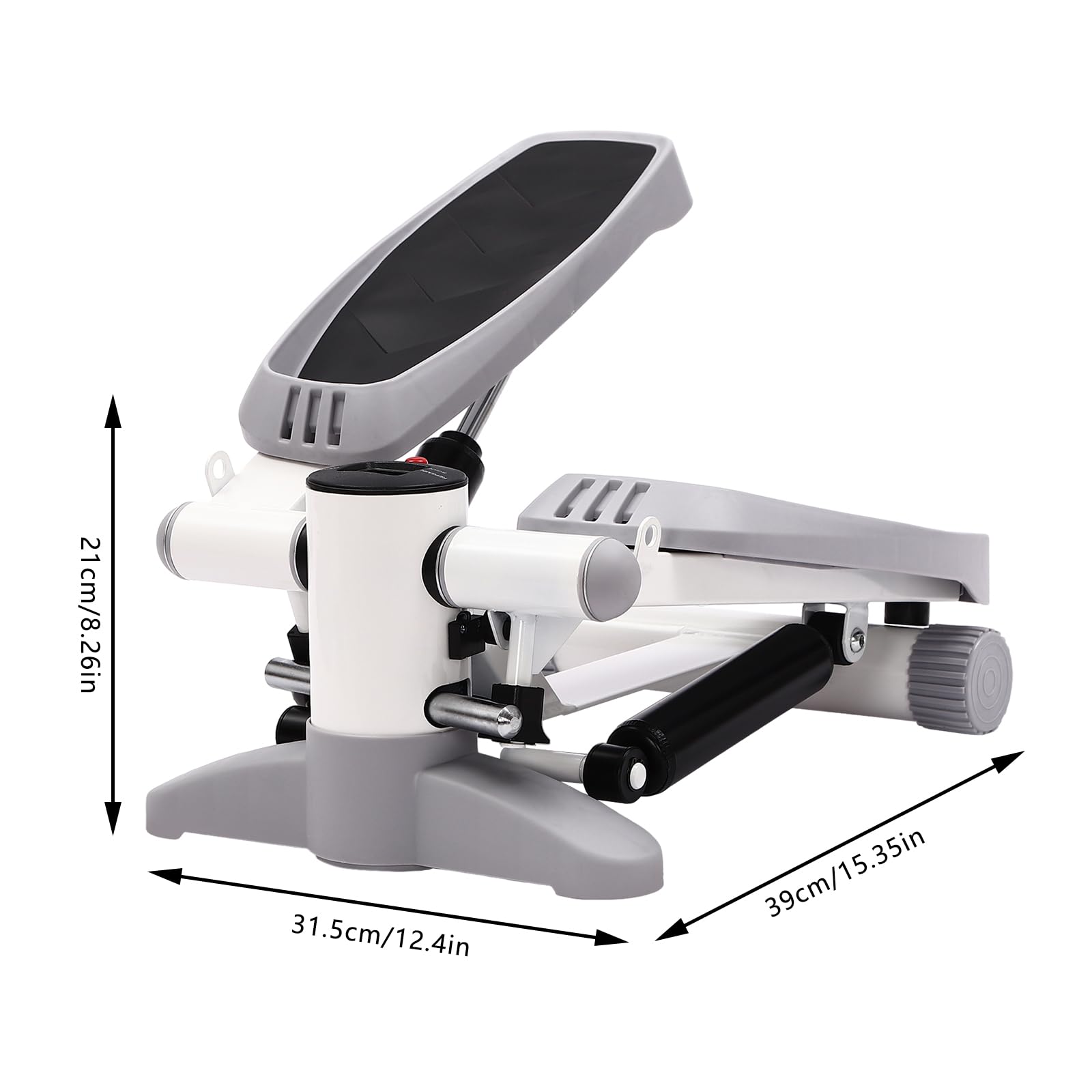 Stepper do treningu domowego, przenośny stepper fitness z wyświetlaczem LED, regulowana wysokość, idealny do odchudzania, ujędrniania i treningu