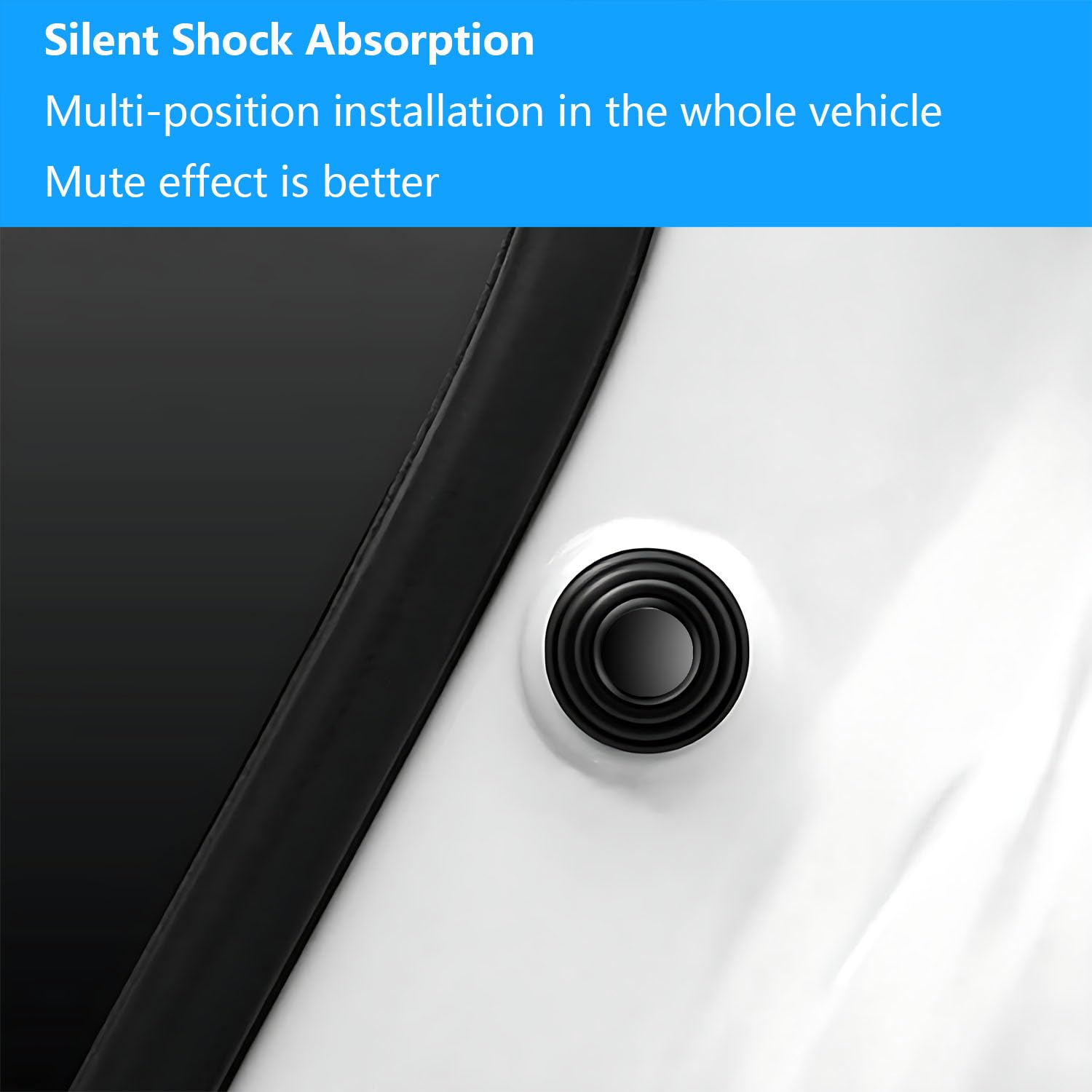 20 Pezzi Guarnizioni Antiurto Per Auto - Cuscinetti Silenziosi Per Porte E Bagagliaio - Foto 8