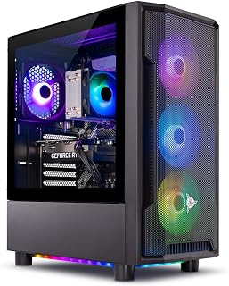 Skytech Gaming Shadow Desktop PC: Ryzen 5 5600X, RTX 4060 8GB, 16GB DDR4, 1TB NVMe SSD, WiFi, Win11