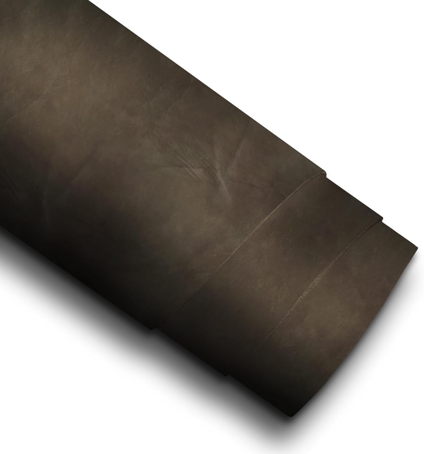 ELW 8-10 oz (3-4 mm) Skirting Veg Tan Leather | Dark Brown 6-8 SQFT| Thick Cowhide Tooling Leather Sheet for Belts, Saddle, Holster, Sheaths, Bulk Real Leather Pieces, Crafts, Remnants, Scraps USA