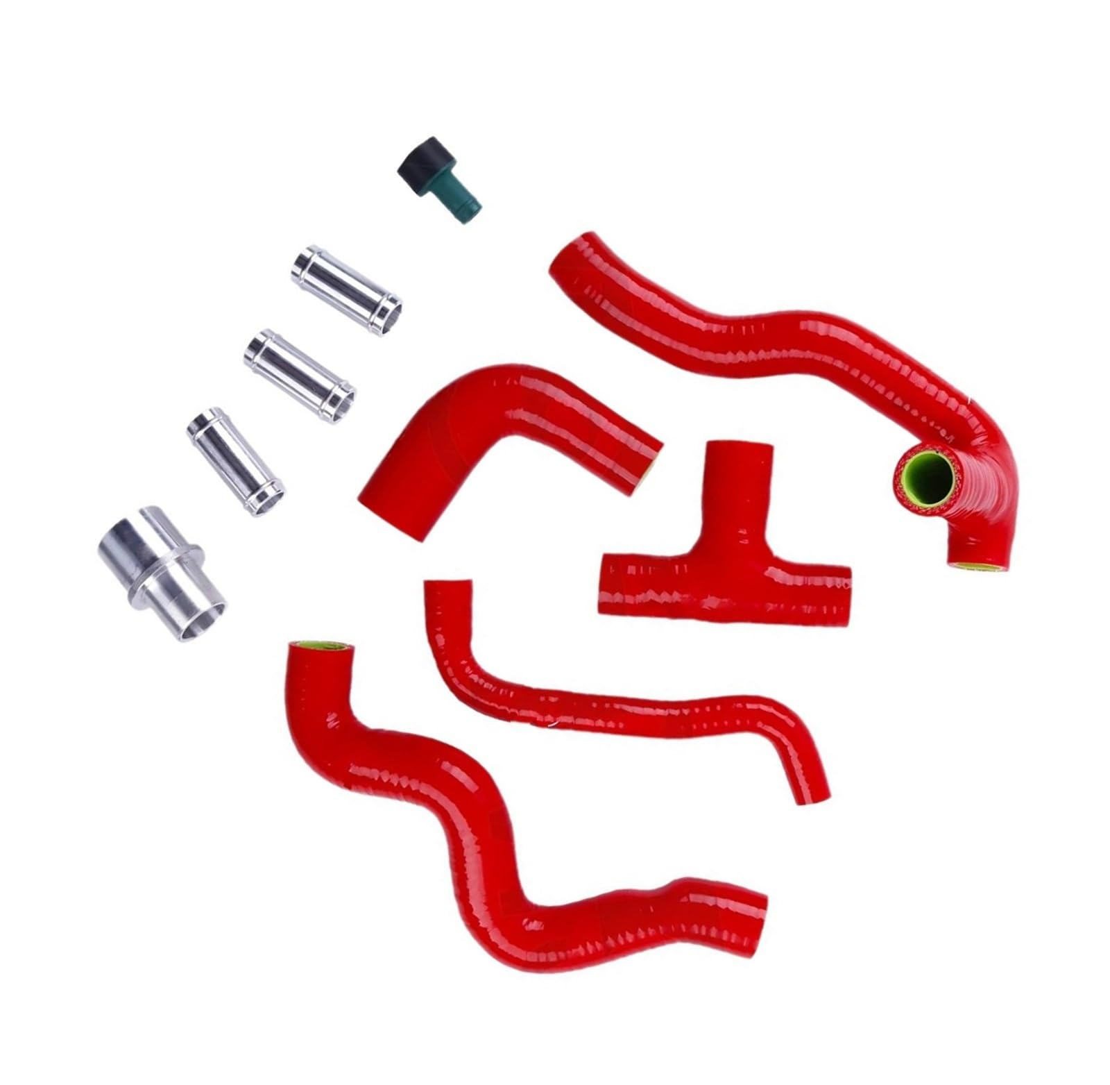 Rcuihgfb Red Radiator Bypass Hose Compatible With Vw For Jetta Mk4 For Bora 1999 2000 2001 2002 2003 2004 2005 1.8T Auq Aum Engine Crankcase Breather Radiator Hose(Red)