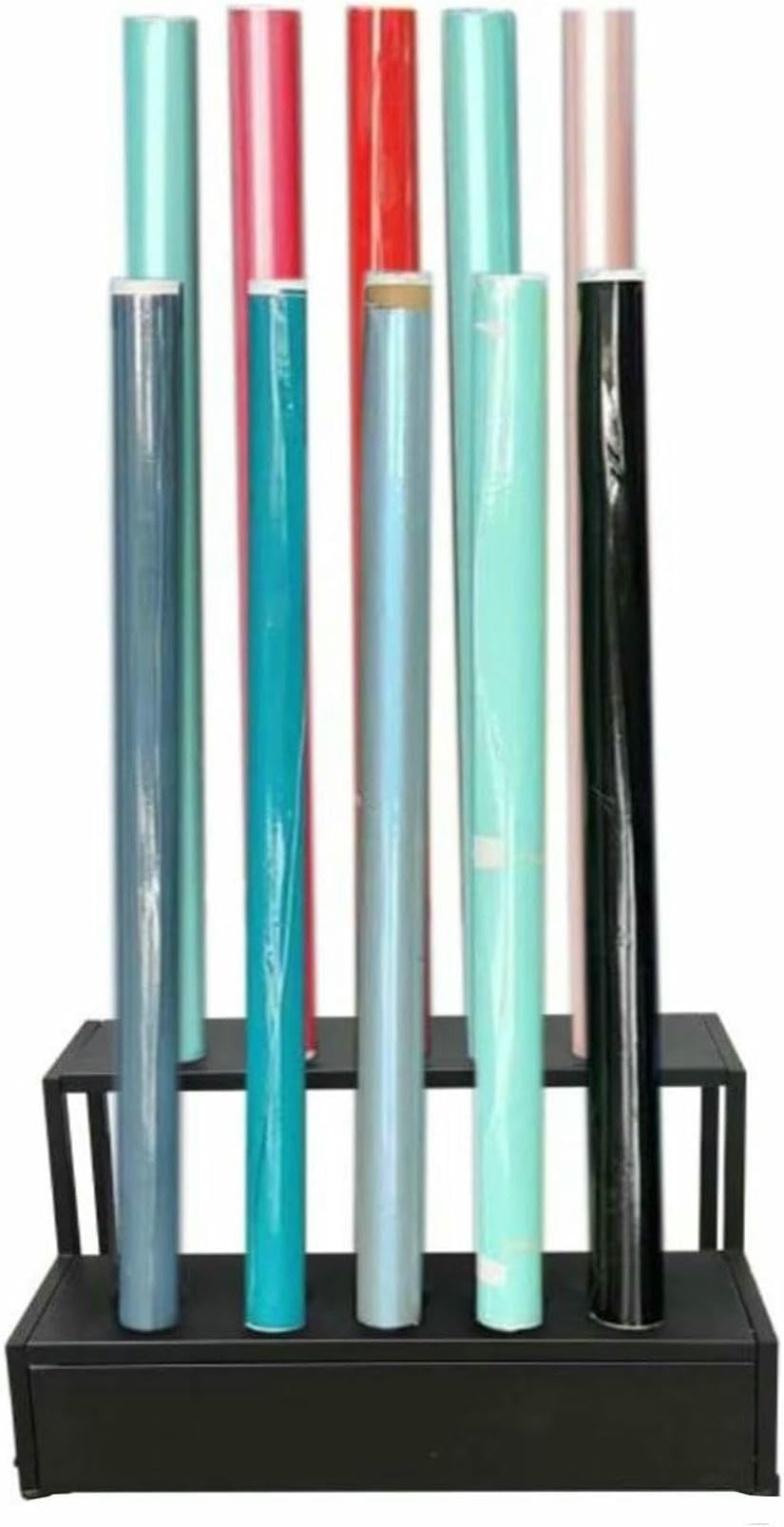 Étendoir de stockage pour rouleau de tissu film fenêtre peinture 2 niveaux