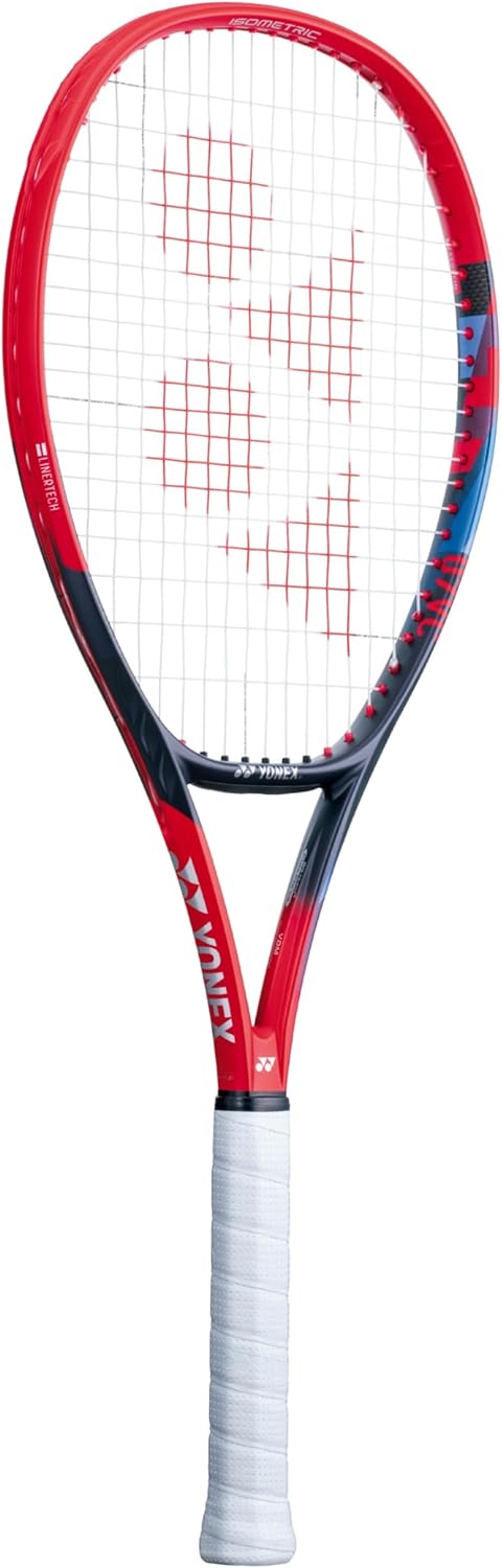 Yonex VCore 100L Tennis Racquet (Scarlet) - Custom Stringing in Your Choice of Color