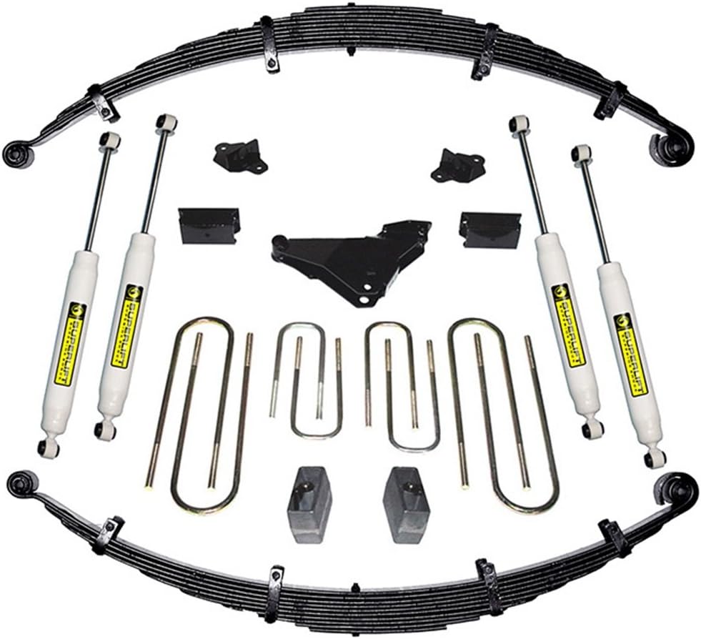 RealTruck SUPERLIFT SUSPENSION 5" Lift Kit for Ford Excursion | Complete Lift Kit with Front & Rear Shadow Series Shocks | K648 | Fits 2000-2005 Ford Excursion