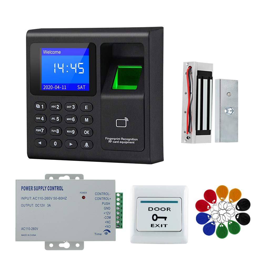 Kit système contrôle d'accès empreinte digitale RFID avec verrou