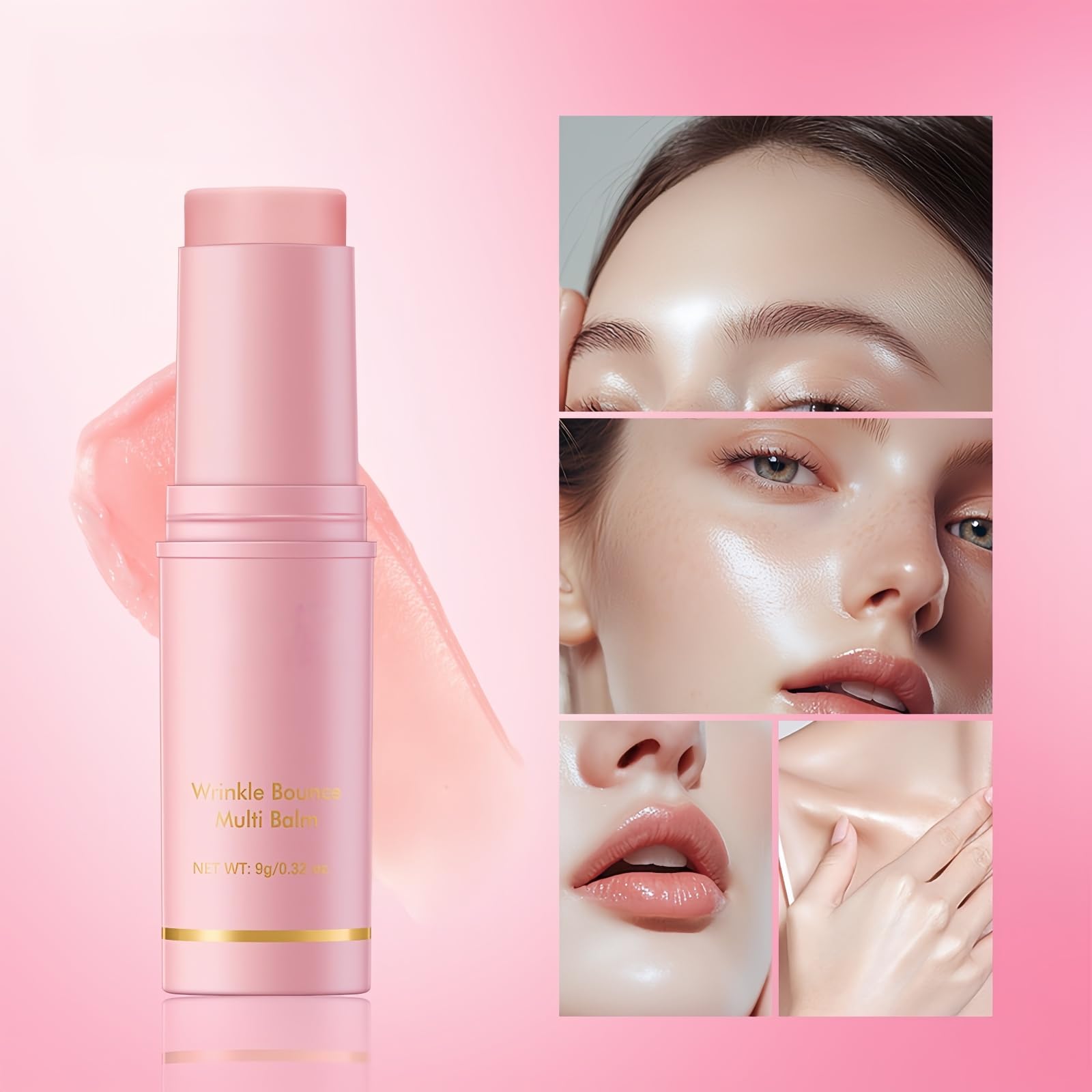 Deep Wrinkle Filler Collagen Stick for Face & Lips,Multi-Action Anti-Aging Balm Stick with Hydrating Collagen Wand,Firming Treatment Stic/k for Fine Lines Reduction,Portable Coll/agen Boosting St/ick - Image 4