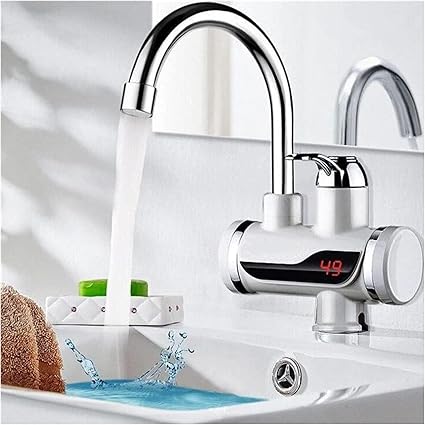 SARVANGAH Electric Instant Water Heater Tap: Get Hot Water at 45-65 degreeC in 2 Seconds with LED Screen, Winter Hot Water Tap for Kitchen, Bathroom, (Surface mounted) (3000W)