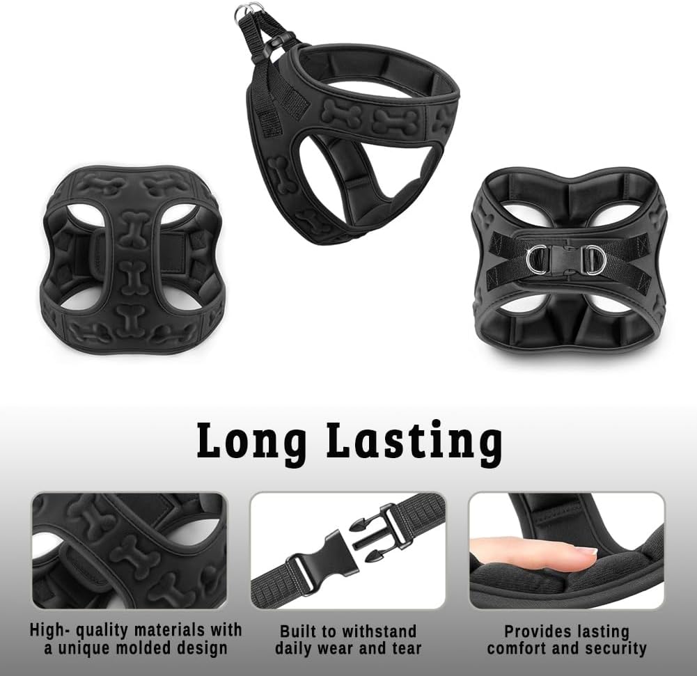 Comfort Fit Dog Harness Soft Padded No Pull Harness with Adjustable Buckles for Small Medium Large Dogs Step in Pet Vest with Easy Control Handle for Walking Jogging Running Training Dogs & Puppies