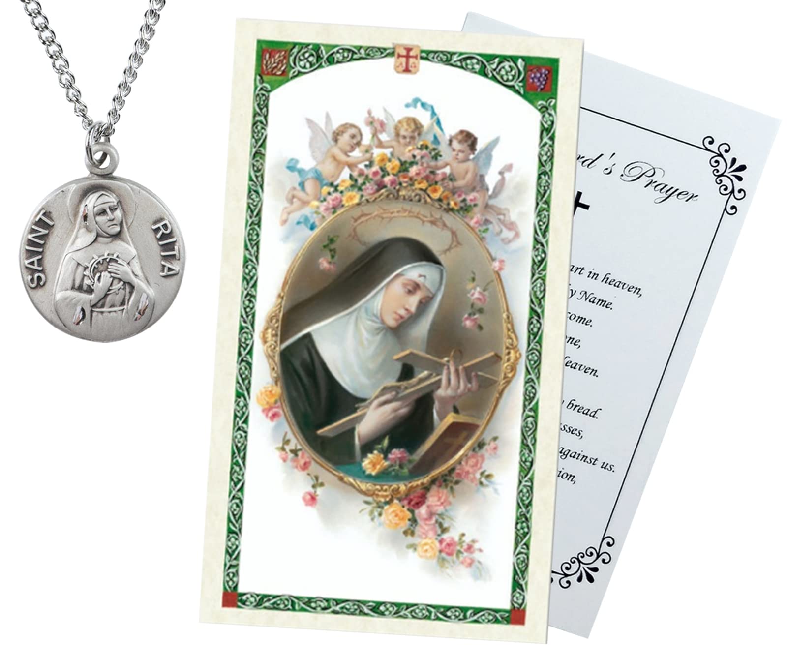 Buy St Rita Of Cascia Medal Necklace with St Rita Of Cascia Patron
