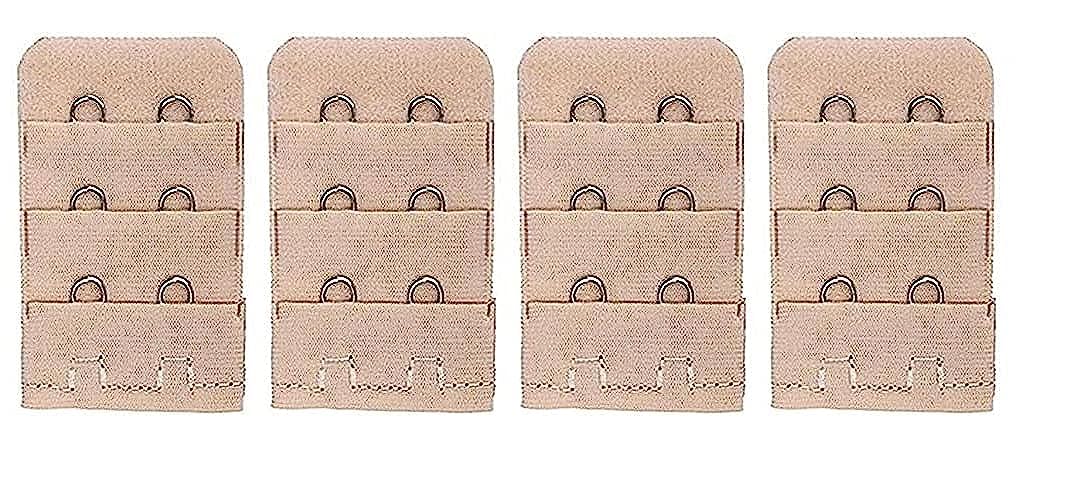 LOURYN KOULYN® Bra Hook Extender- 2 & 3 Hooks Without Elastic Bra Extensions Combo (Free Size)-picture-46