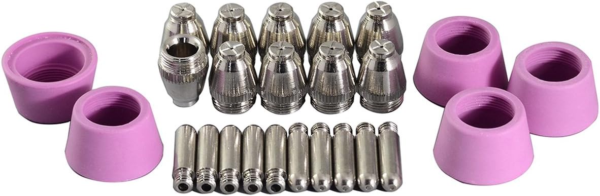 RIVERWELD SG-55 AG-60 WSD-60 Plasma Electrode Tip Nozzle .040" & 1.0mm 50Amp Fit CUT-60 LGK-60 Plasma Cutter 25pcs