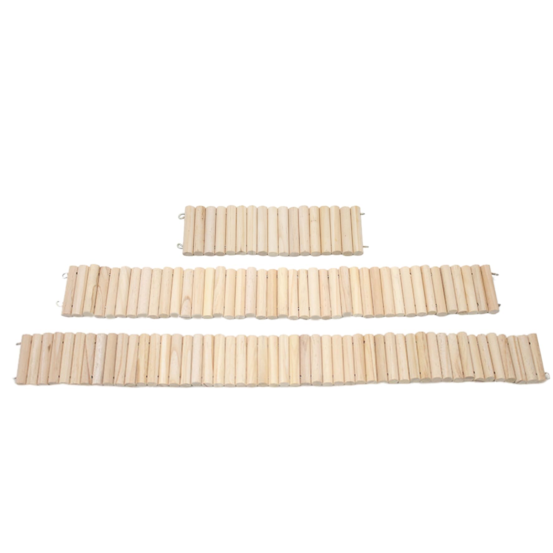 Hamster Bridge 3PCS Wooden Bendable Climbing Hamster Fence DIY Cage Decoration Small Pets Ladder Bridge for Chinchilla Small Animals
